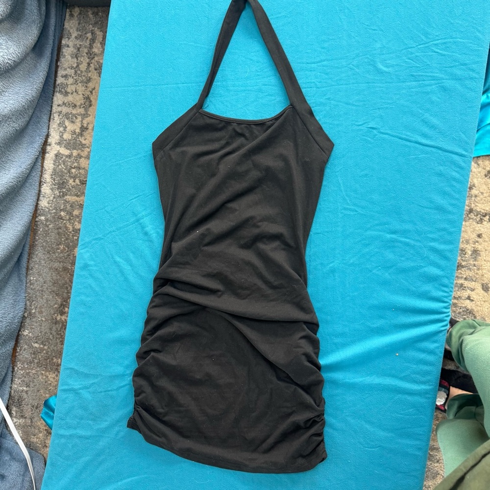 SHEIN Black Backless Dress